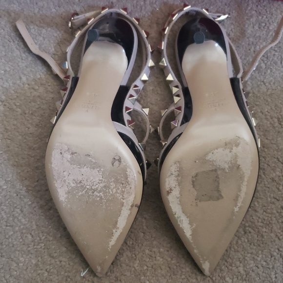 Valentino Rockstud 4" Pump Black/Beige size 36.5 - Picture 4 of 6